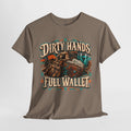 Dirty Hands Full Wallet T-Shirt — Mechanic & Tradesworker Vintage Workwear Tee