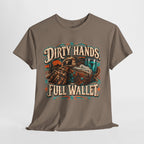 Dirty Hands Full Wallet T-Shirt — Mechanic & Tradesworker Vintage Workwear Tee