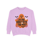 Halloween Ghost Sweatshirt — "I'm the Ghost With the Most" Cozy Crewneck