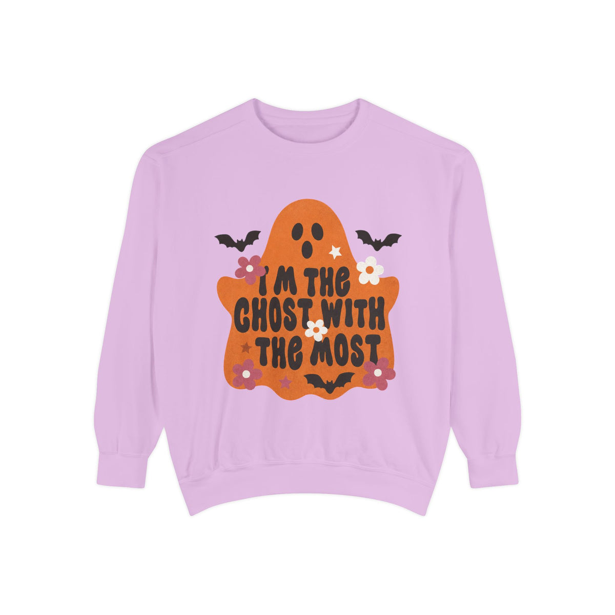 Halloween Ghost Sweatshirt — "I'm the Ghost With the Most" Cozy Crewneck