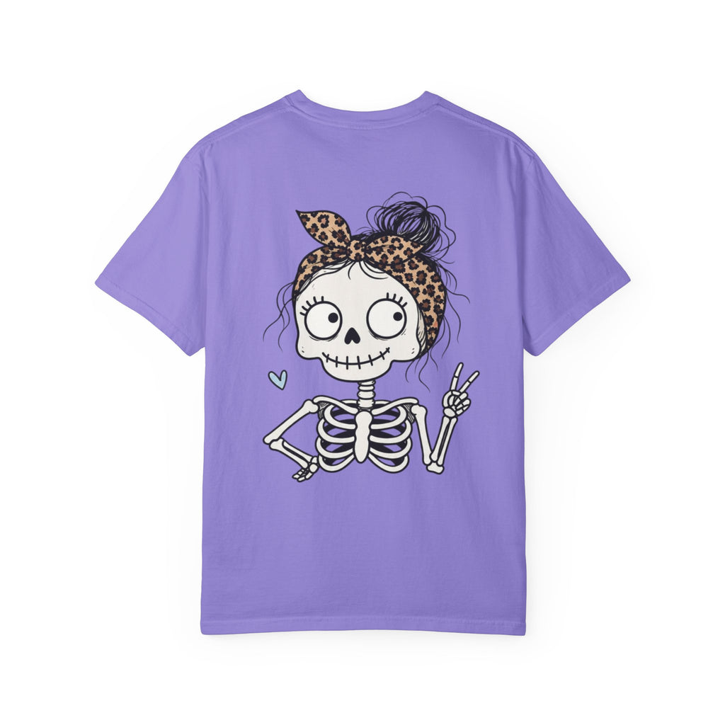 Wife Mom Bruhh T-Shirt — Leopard Skull Mom Graphic Tee