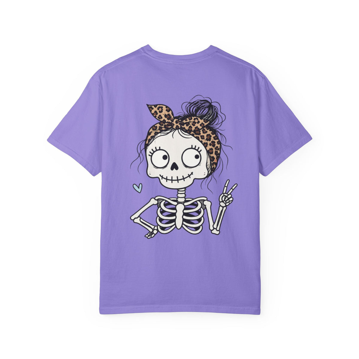 Wife Mom Bruhh T-Shirt — Leopard Skull Mom Graphic Tee