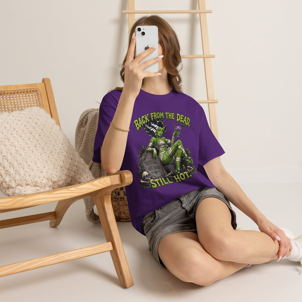 Back From The Dead Still Hot Tee — Retro Green Bride of Frankenstein Horror T-Shirt