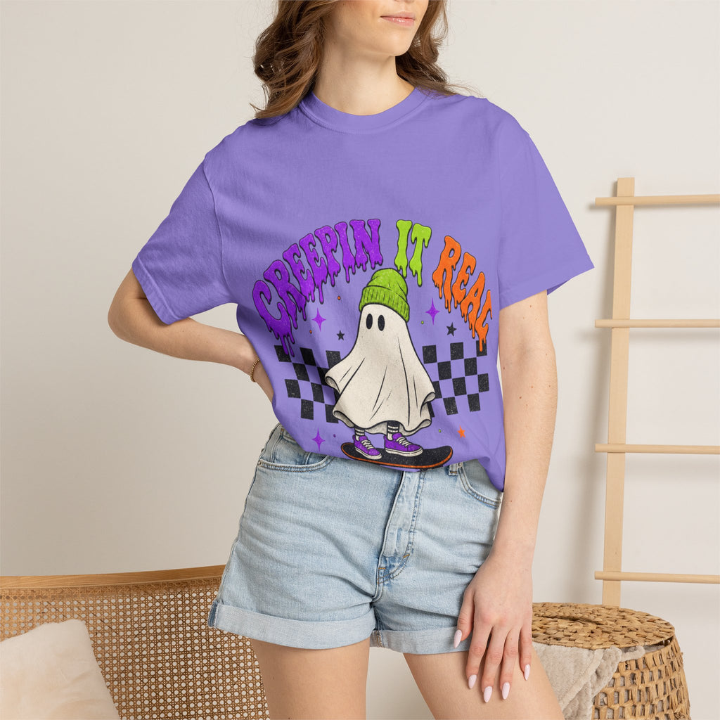 Creepin' It Real Ghost Skateboard T-Shirt