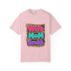 Wife Mom Bruhh T-Shirt — Leopard Skull Mom Graphic Tee