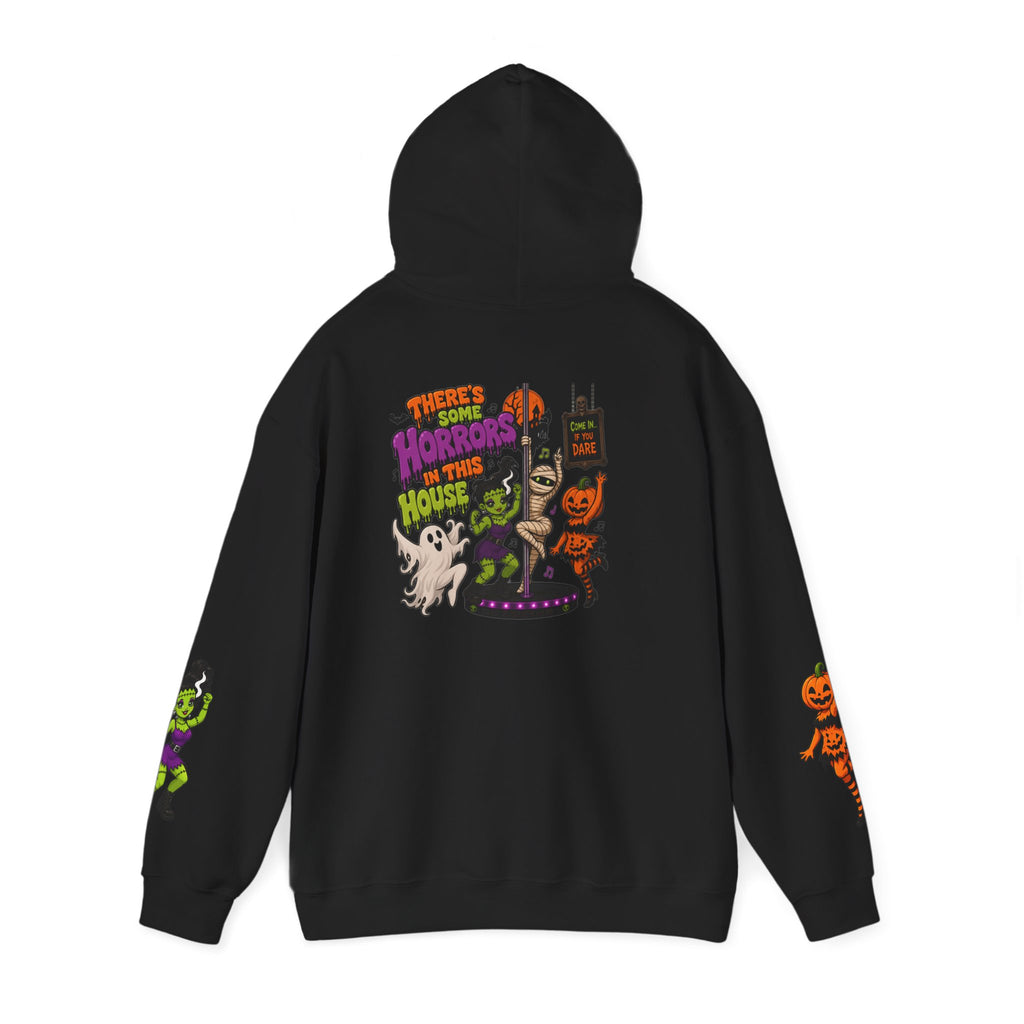 Horrors Halloween Hoodie — Spooky Ghosts, Pumpkins & Creepy Drip Design