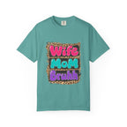 Wife Mom Bruhh T-Shirt — Leopard Skull Mom Graphic Tee