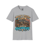 Overtime Truck Shirt - "Don't Need Luck I Need Overtime" Patriotic Mechanic Tee
