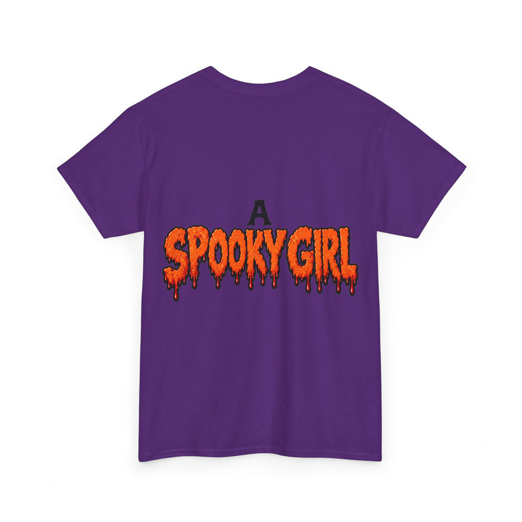 Spooky Girl Halloween Tee – "A Spooky Girl Who Needs Coffee and Creepy Things"