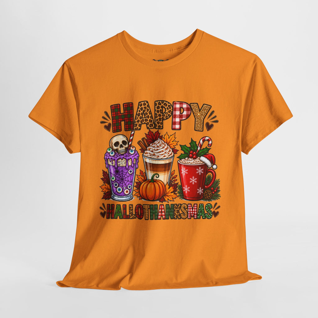 Happy Fall, Not A Fussmas T-Shirt — Cozy Autumn & Holiday Mug Graphic Tee
