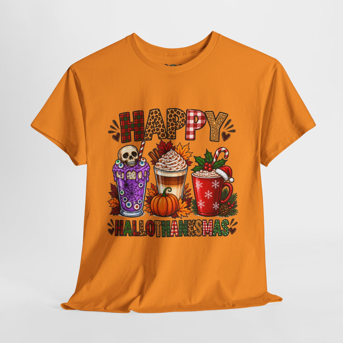 Happy Fall, Not A Fussmas T-Shirt — Cozy Autumn & Holiday Mug Graphic Tee