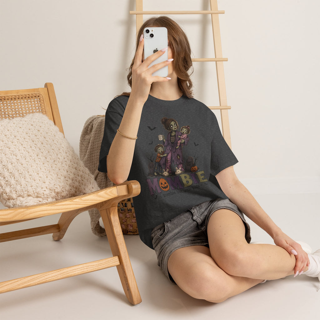 MomBIE Mom T-Shirt — "MomBie: zombie but with kids" Halloween Mom Tee