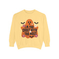 Halloween Ghost Sweatshirt — "I'm the Ghost With the Most" Cozy Crewneck