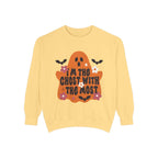 Halloween Ghost Sweatshirt — "I'm the Ghost With the Most" Cozy Crewneck