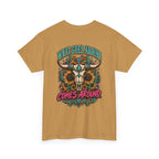Karma’s a Bitch Skull Tee — 'What Goes Around Comes Around' Western Sunflower Tee