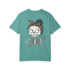 Wife Mom Bruhh T-Shirt — Leopard Skull Mom Graphic Tee