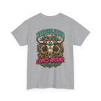 Karma’s a Bitch Skull Tee — 'What Goes Around Comes Around' Western Sunflower Tee