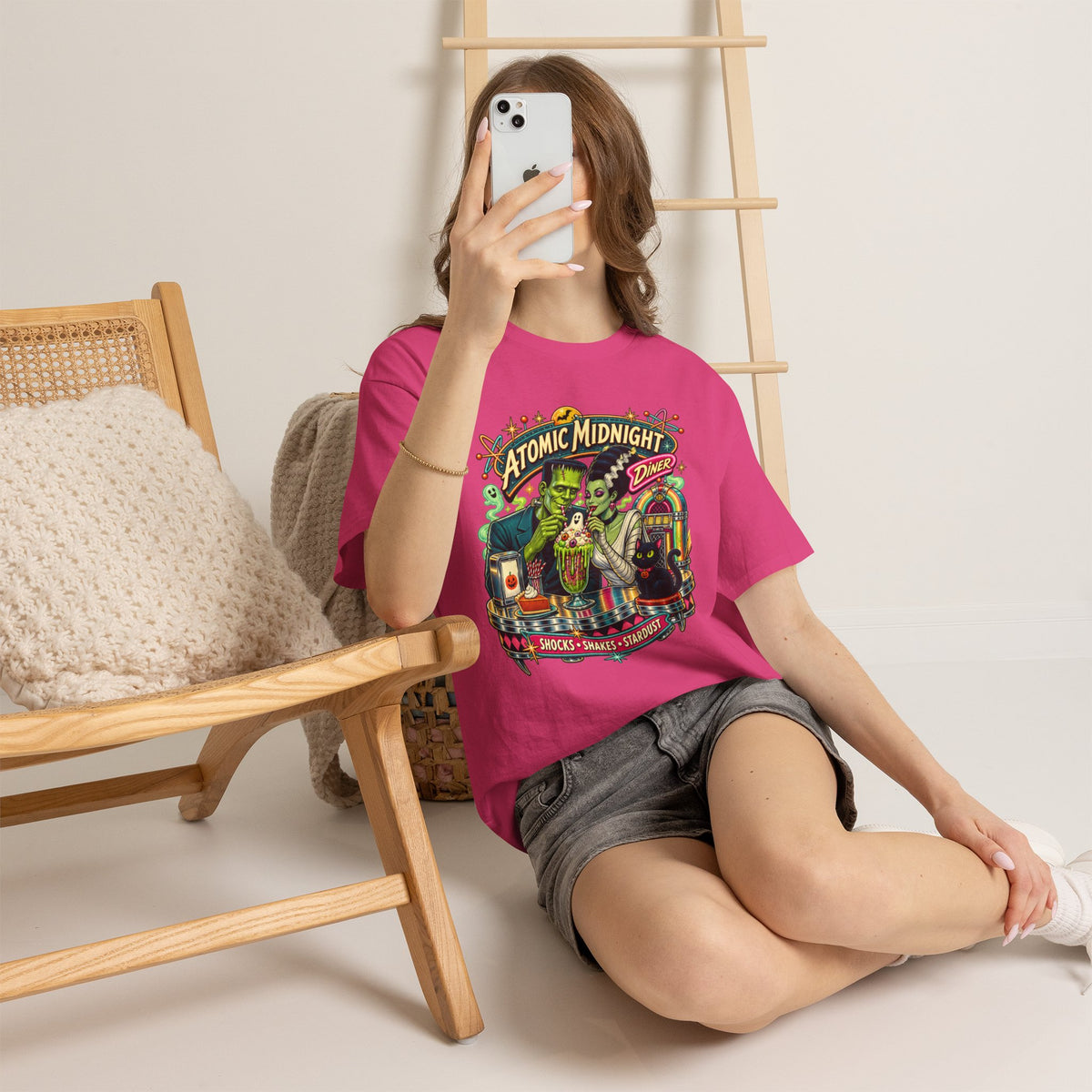 Atomic Midnight Diner T-Shirt — Retro Monster Milkshake Tee