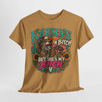 Karma’s a Bitch Skull Tee — 'What Goes Around Comes Around' Western Sunflower Tee