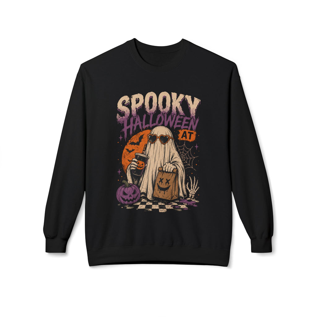 Spooky Halloween Ghost Crewneck Sweatshirt