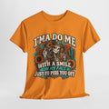 Graphic Tee — “I’m A Do Me With A Smile On My Face Just To Piss You Off” Skull & Sunflower Design