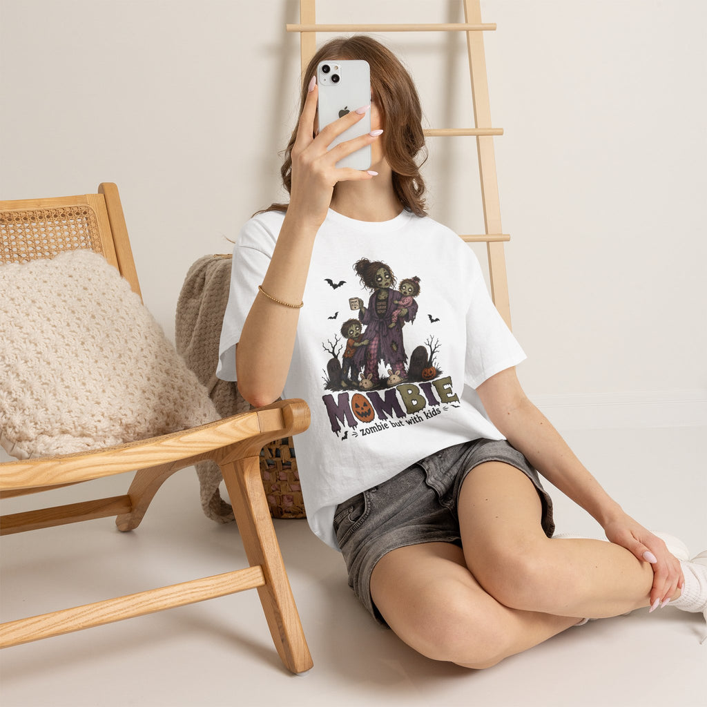 MomBIE Mom T-Shirt — "MomBie: zombie but with kids" Halloween Mom Tee