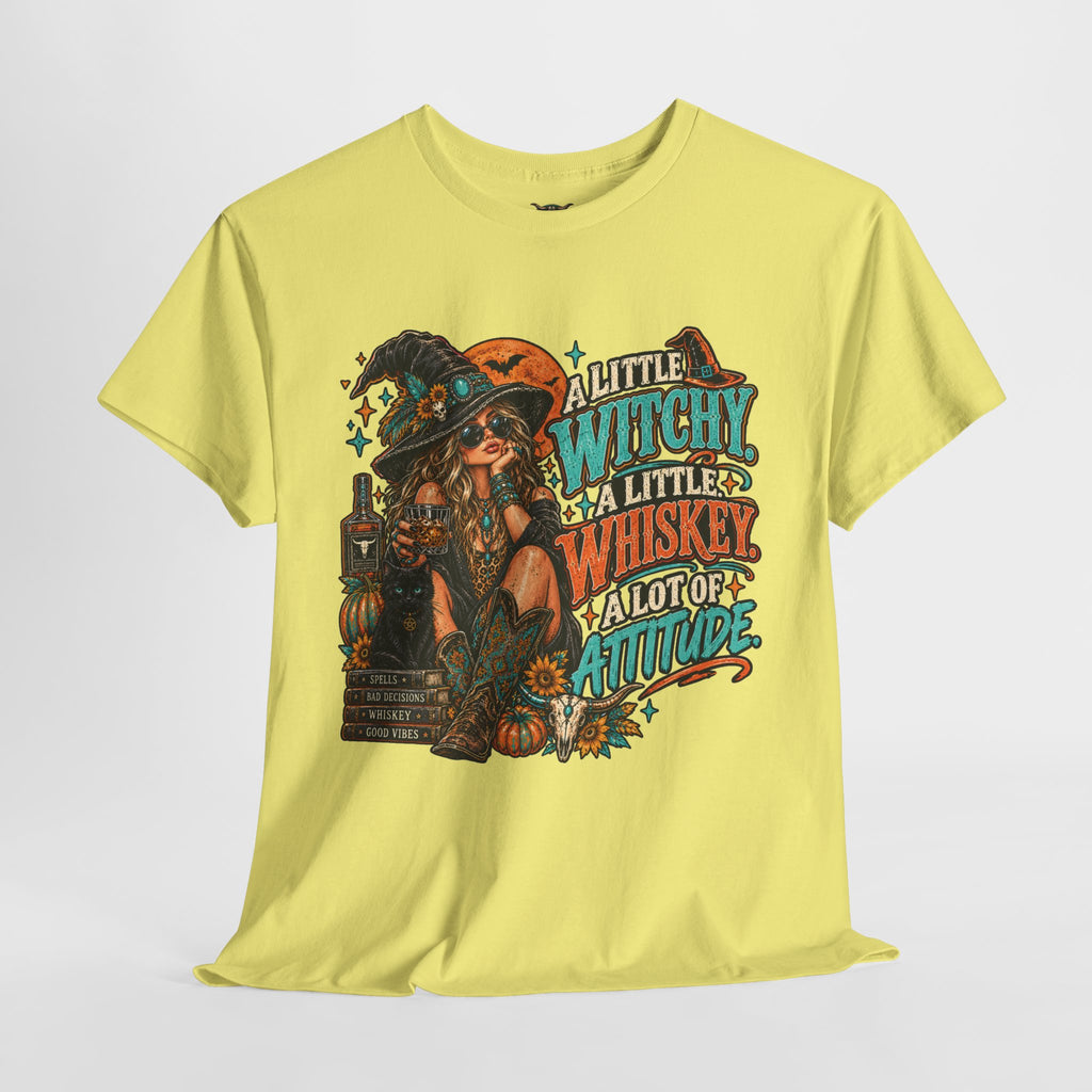 Witchy Whiskey Graphic Tee — "A Little Witchy, A Little Whiskey"