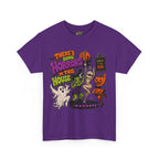 Halloween 'There's Some Horrors in This House' Tee — Dancing Mummy, Ghost & Pumpkin Shirt