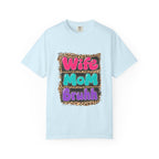 Wife Mom Bruhh T-Shirt — Leopard Skull Mom Graphic Tee