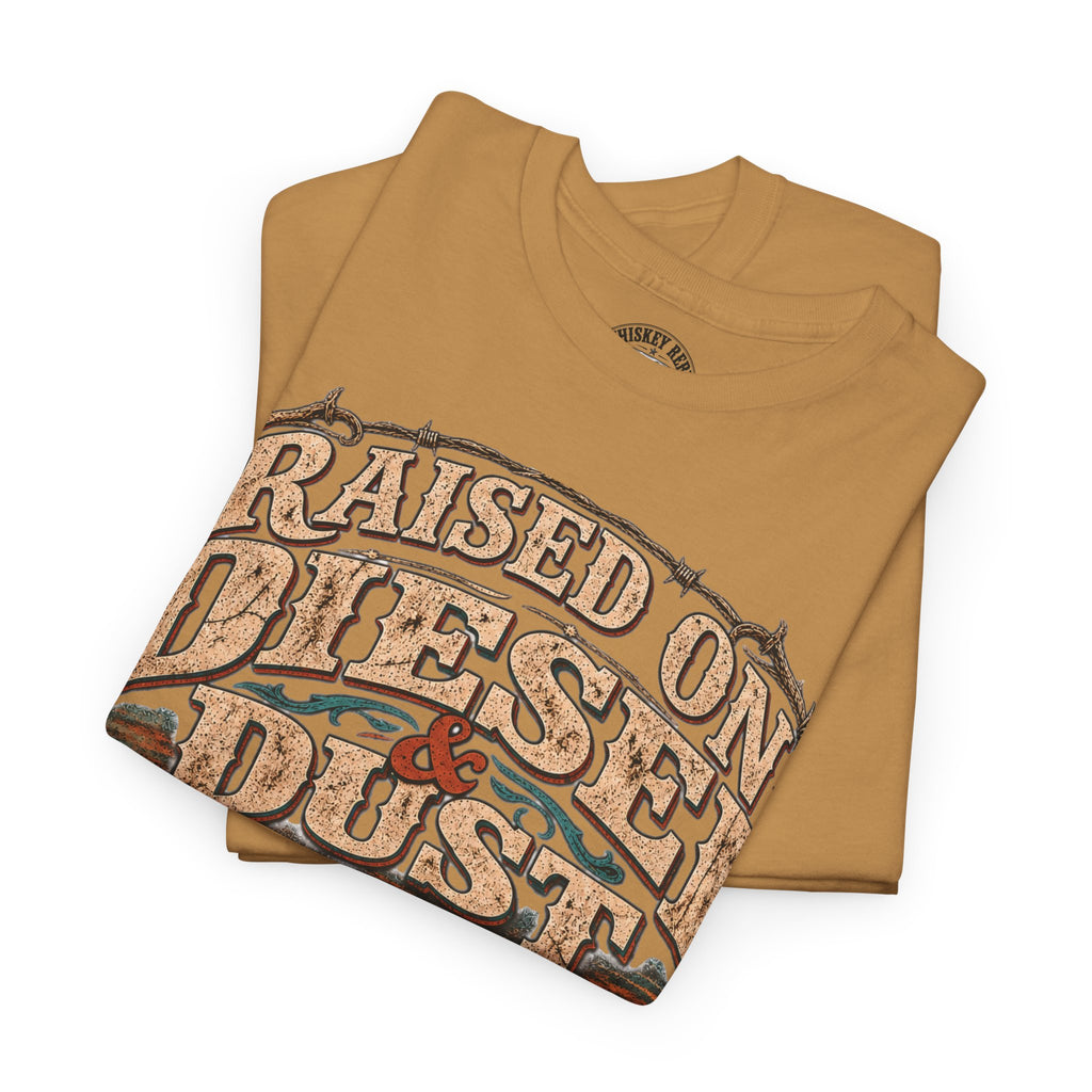 Raised on Diesel & Dust Tee — Vintage Truck Graphic T-Shirt