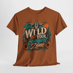 Too Wild For Your Comfort Zone Tee — Western Desert Graphic T‑Shirt