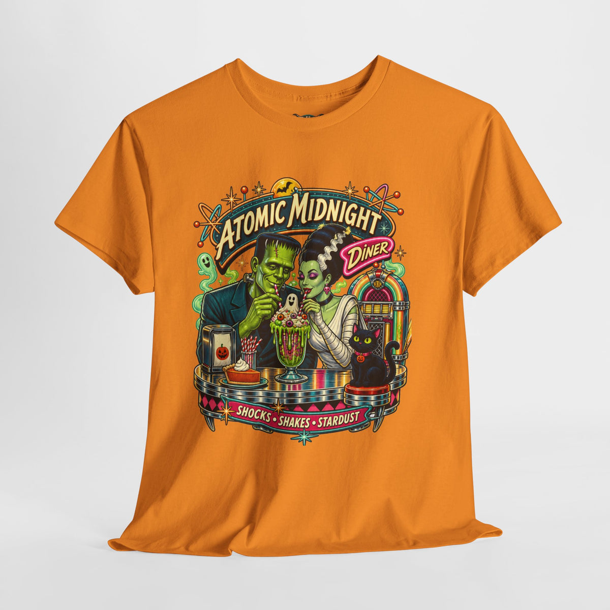 Atomic Midnight Diner T-Shirt — Retro Monster Milkshake Tee