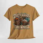 Dirty Hands Full Wallet T-Shirt — Mechanic & Tradesworker Vintage Workwear Tee