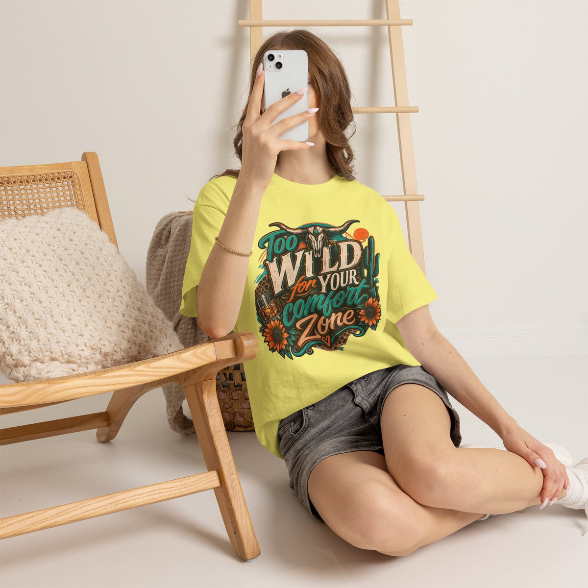 Too Wild For Your Comfort Zone Tee — Western Desert Graphic T‑Shirt