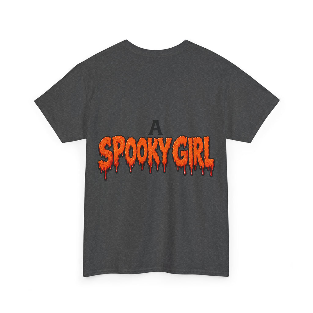 Spooky Girl Halloween Tee – "A Spooky Girl Who Needs Coffee and Creepy Things"