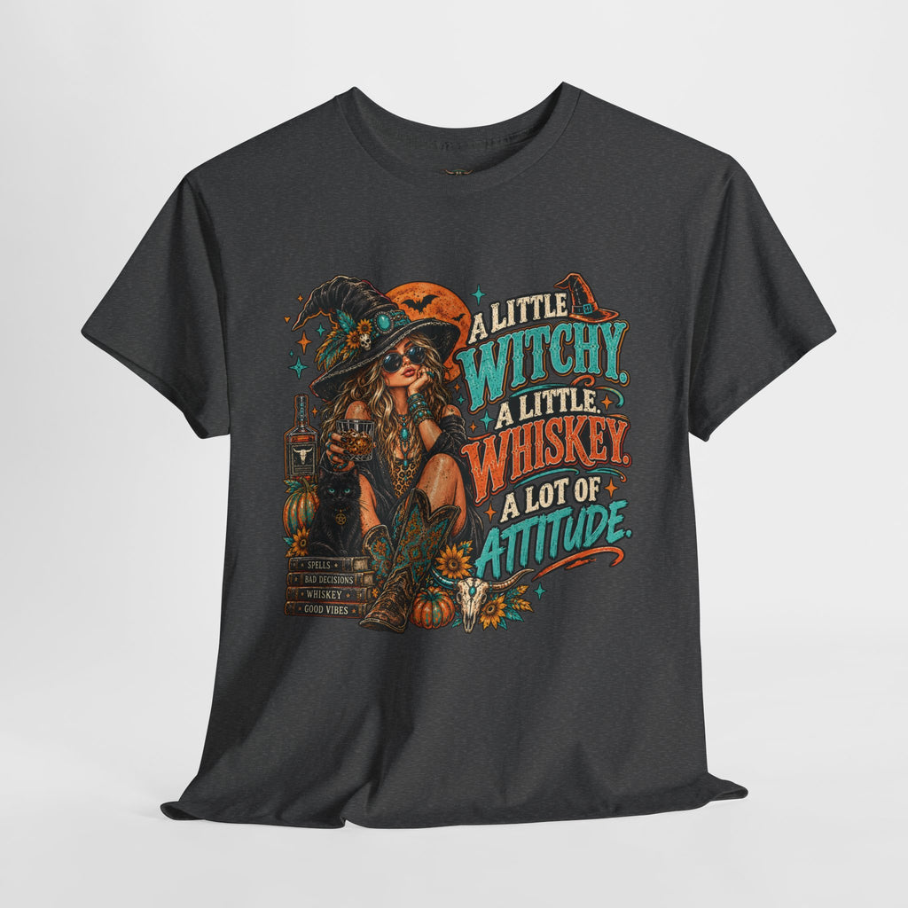 Witchy Whiskey Graphic Tee — "A Little Witchy, A Little Whiskey"