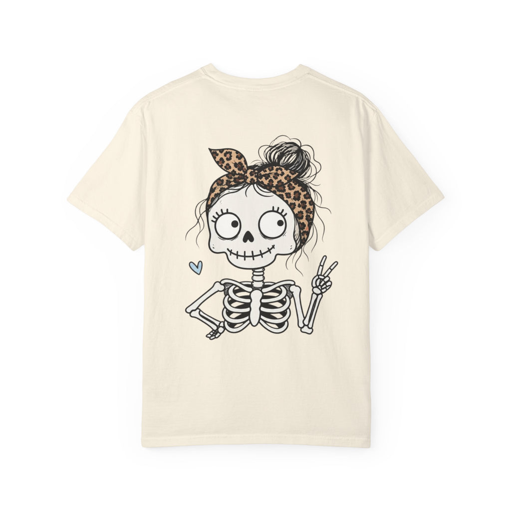 Wife Mom Bruhh T-Shirt — Leopard Skull Mom Graphic Tee