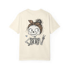Wife Mom Bruhh T-Shirt — Leopard Skull Mom Graphic Tee