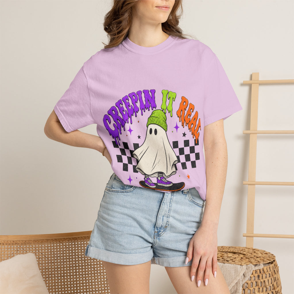 Creepin' It Real Ghost Skateboard T-Shirt