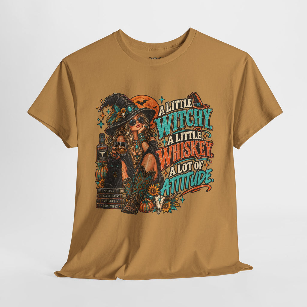 Witchy Whiskey Graphic Tee — "A Little Witchy, A Little Whiskey"