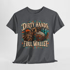 Dirty Hands Full Wallet T-Shirt — Mechanic & Tradesworker Vintage Workwear Tee