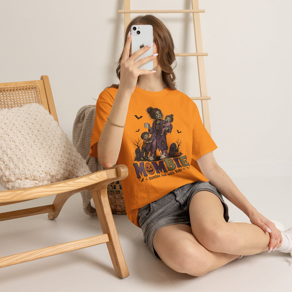 MomBIE Mom T-Shirt — "MomBie: zombie but with kids" Halloween Mom Tee