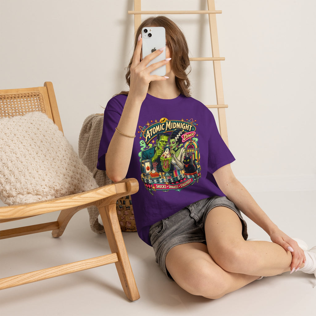 Atomic Midnight Diner T-Shirt — Retro Monster Milkshake Tee