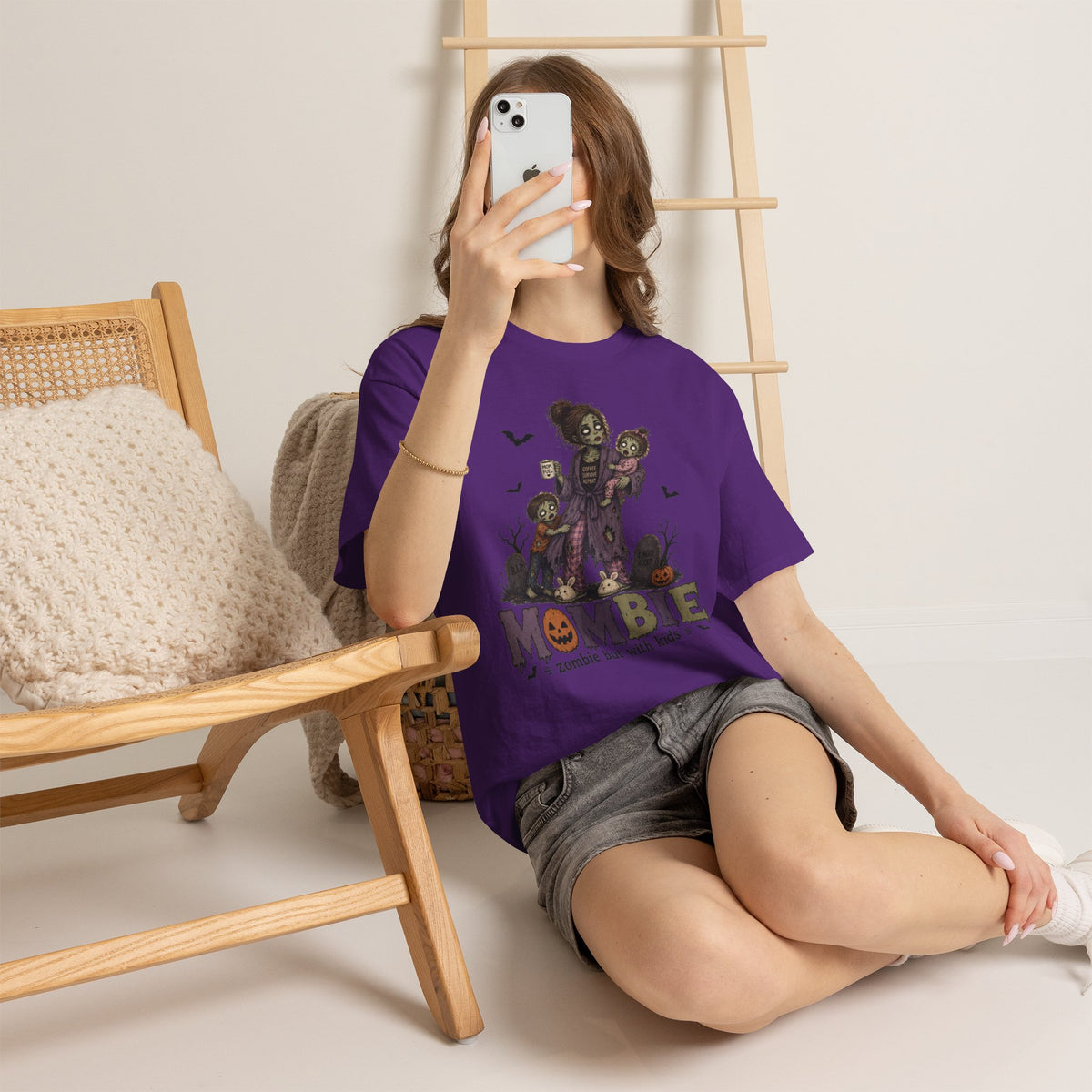 MomBIE Mom T-Shirt — "MomBie: zombie but with kids" Halloween Mom Tee